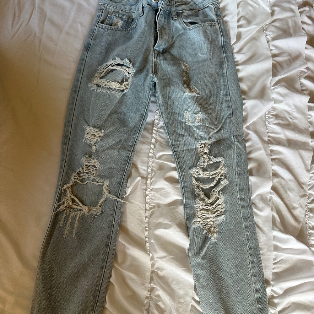 Buddy Love distressed light wash jeans